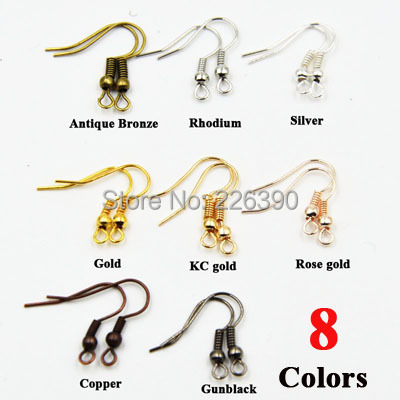 100pcs lot Fish Dangle Metal Iron Earring Clasps Hooks Lever Back Earring Wires Fittings DIY Jewelry