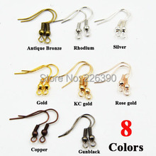 100pcs/lot Alloy Earring Clasps Hooks Lever Back Brass Earring Wires Hook Fittings DIY Jewelry Findings Accessories Making F464