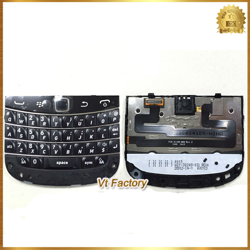 BLACK ORIGINAL TRACKPAD FLEX CABLE ENGLISH KEYBOARD KEYPAD WITHOUT BOTTOM COVER FOR BLACKBERRY BOLD 9930 9900 FREE SHIPPING