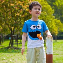 Retail Cotton Boys T shirts Summer Short Sleeve Childrens Kids Chothes Blouse Shirts