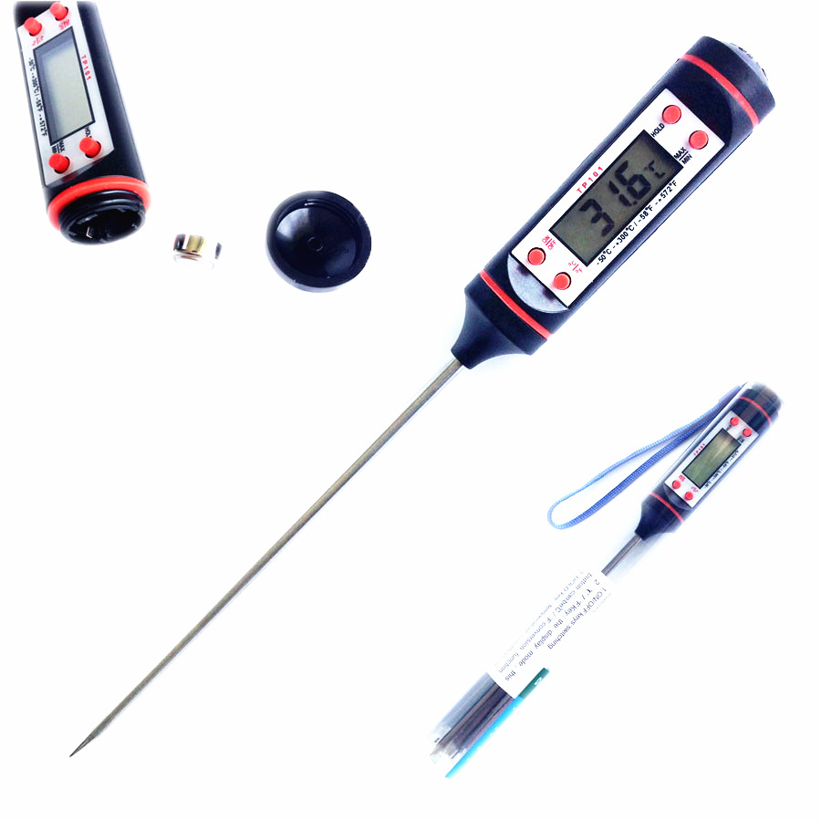 Kitchen Cooking Food Meat Probe Digital BBQ Thermometer free shipping Dropshipping wholesale outdoor thermometer
