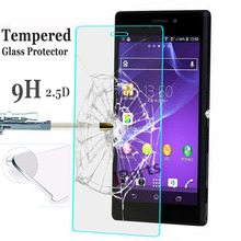 Tempered Glass Film for Sony Xperia M2 High Transparent Screen Protector Sony Xperia M2 S50H D2302 D2303 D2305 D2306 Film