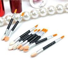 Hot 10Pcs Makeup Cosmetics Eye Shadow Eyeliner Brush Sponge Applicator Tool