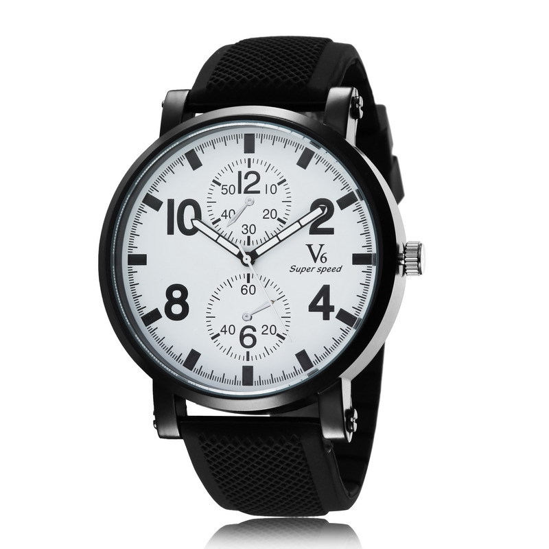 Quartz watch luxury brand mens watch silicone strap men's sports watches popular 2015 men wristwatches relogios male clock
