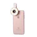 6in1 Multi LED Lens Clip on Flash light Fisheye Macro Wide angle Camera Lens for iPhone