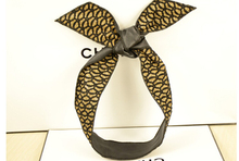 Vintage Fashion Handmade Embroidery Black Lace Leather Hairbands In Women Girls Casual Lovely Bowknot headwear headbands