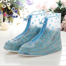 2016 PVC overshoes for men and women rain boots galoshes reusable shoe covers summer dress waterproof wear directly washed