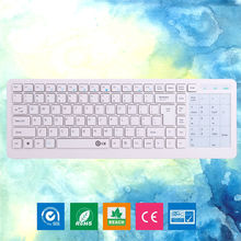 2 4G Wireless Multimedia Touch Keyboard 12 Keys of Multimedia Control English Mechanical Keyboard Gaming for