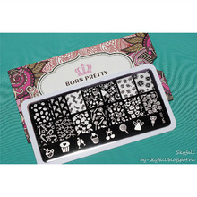 Cute Candy Nail Art Stamp Template Image Plate Nail Stamping Plate Stamp Tools BORN PRETTY BP