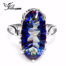 Model Wholesale New 8ct Placing Rainbow Hearth Mystic Topaz Ring For Girl Birthday Present. 925 Stable Sterling Silver Measurement 6 7 eight 9