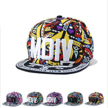 Brand New Graffiti Men Hip Hop Baseball Cap Flat-Brimmed Hat Women Snapback Embroidered gorras hombre