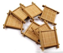 Tea Bamboo Fun pad kung fu tea with natural bamboo tea coaster