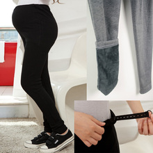 Free shipping High waist Adjustable Warm Maternity Leggings pregnancy dress elastic pants For Pregnant Women