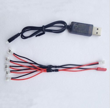 5 In1 Fast Charging Battery Charger Cable USB Lines Hubsan X4 H107L H107 H107C JJRC H8 x5c x5sw rc drone Quadcopter parts