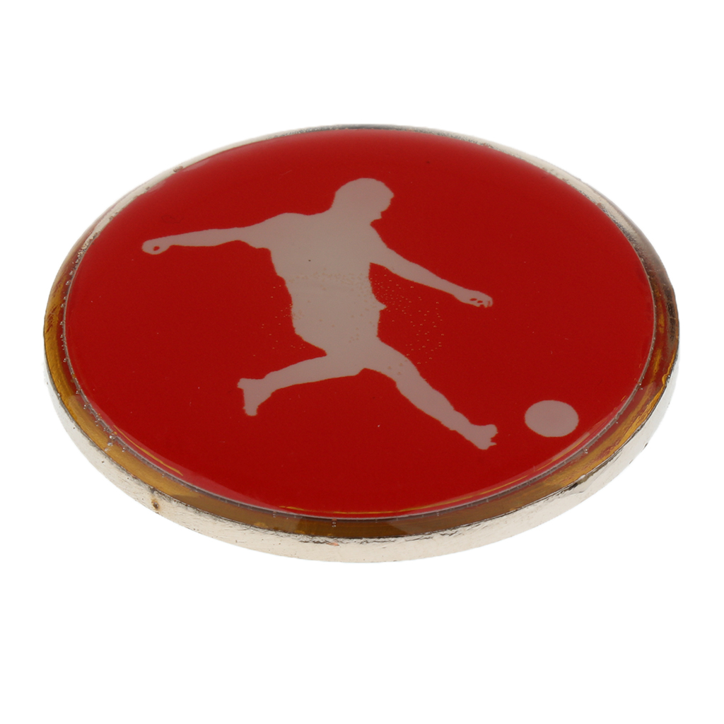 Lightweight Durable Metal + Rubber Football Soccer Badminton Table Tennis Referee Flip Toss Coin Disc 3.5cm