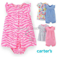 2015 New 3 pcs Set Original Carter s Baby Girls clothes Sleeve bodysuit Pants Carters 100