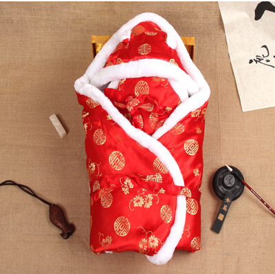 Chinese Style Baby Blankets 100% Cotton Autumn Winter Quilt Newborn Baby Sleeping Bag 85*85cm Swaddle High Quality Bedding