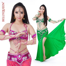 belly dance Costume Fashion Freeshipping Women Polyester New Lowest Price Sexy belly dancing clothes Bellydance Skirt Bra Belt