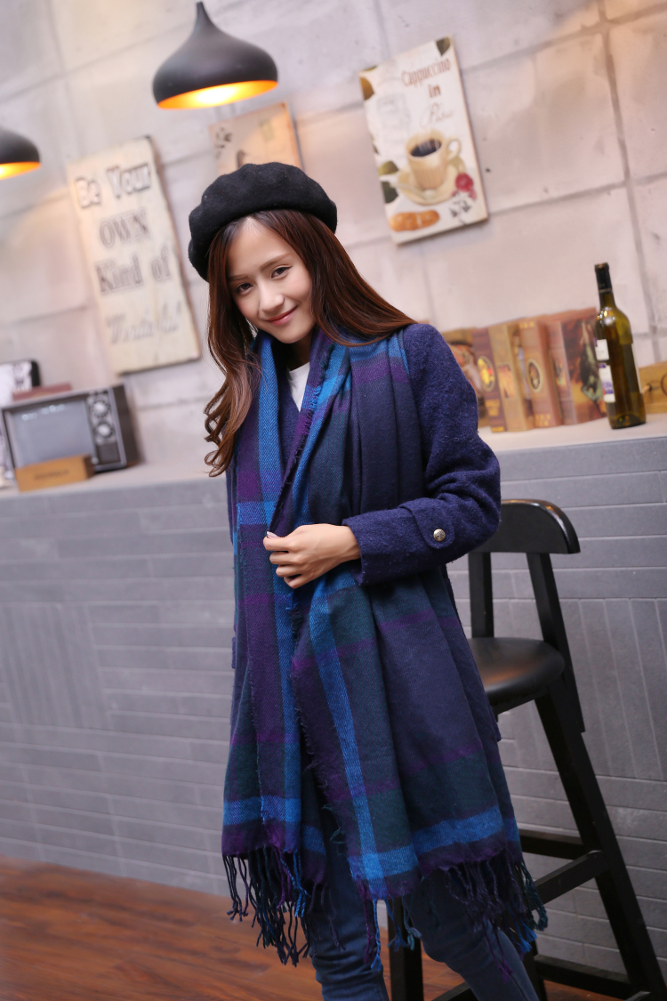 za Winter 2015 font b Tartan b font Scarf Designer Plaid Scarf New Designer Unisex Acrylic