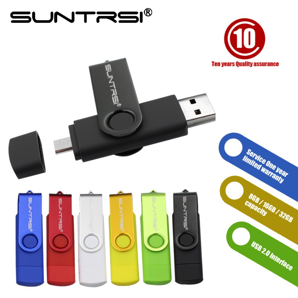 Suntrsi OTG USB - USB 2.0 -  Pendrive Memoria usb- Micro USB    