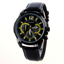 Hombres top marca de lujo de relojes Men vestido de la correa de cuero del cuarzo reloj de pulsera de negocios relogio masculino venta de descuento