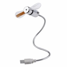 Гибкий USB-вентилятор с LED-часами