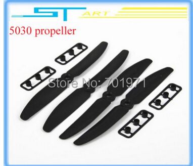 2014 New 2 Pair (4 Pcs) 5030 Propeller Two Blade Propeller (ABS) For RC Multicopter Helicopter Free Shipping Wholesale