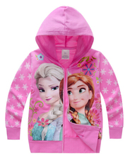 hot sale 2015 new autumn Elsa&Anna girls clothes long sleeve children hoodies kids clothing sweatshirts 2-10age girl sweatshirt
