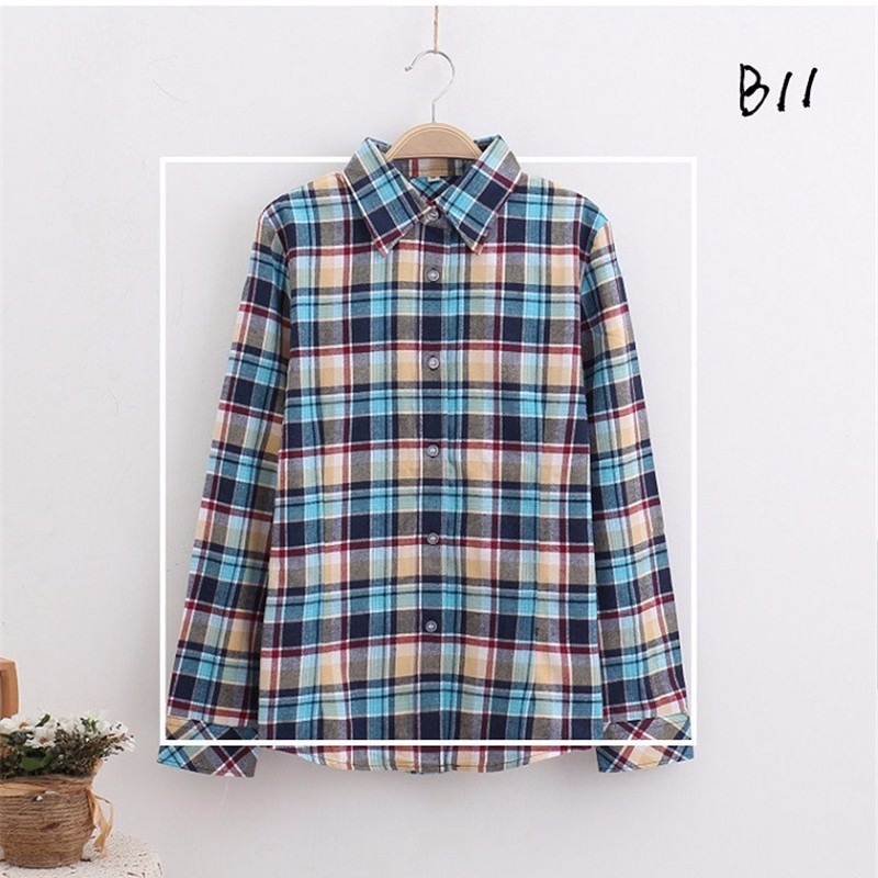 checked blouse 16