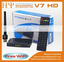 Cheap Freesat V7 DVB-S2 Free to air Satellite Receiver Support PowerVu and Youtube & Youporn