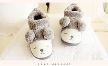 Cute Fluffy Ears Sheep Warm Slippers Lovers Autumn Winter Slippers Shoes Woman Pantuflas Home Slippers Indoor Zapatos Mujer