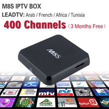 French & Arabic IPTV Quad Core M8S TV Box With 2GB/8GB 3months Leadtv For Sports Canal Plus Kids MBC Sky Europe Sports
