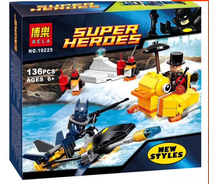 bela 10225 building blocks 136pcs set boxed heroes minifigures batman vs penguinman diy bela 10225 building blocks 136pcs set boxed heroes minifigures batman vs penguinman diy