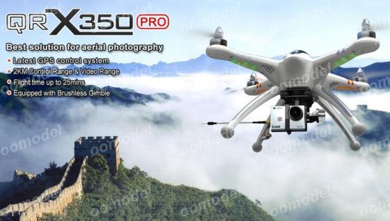 Walkera QR X350Pro Devo 7 Radio G 2D Gimbal Ilook 1080P HD Camera FPV font b