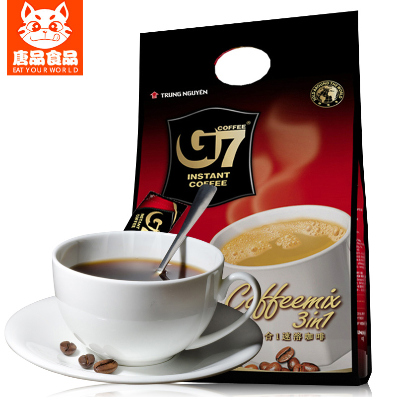 G7 coffee 800g for bags three in instant coffee powder 16g 50 small bag coffee