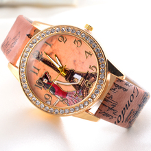 Women Girl s Gift 2015 New Casual Watch Eiffel Tower Analog Quartz WristWatch Watches Dress Watch