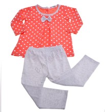 2016 New Spring Autumn Children Cotton Suit Girl Top Pants 2pcs Set Shirt Sets Girls Clothing Set Clear