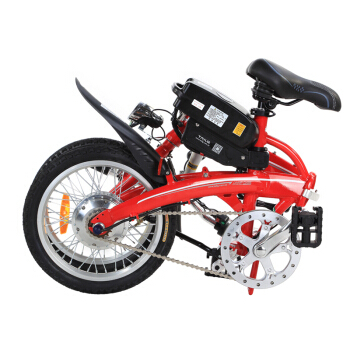 16 Electric bicycle foldable mini bike with 36V 8AH Lithium Ion battery pedal assist smart