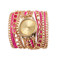 2015 la nueva alta calidad de cadena de aleación mujeres reloj pulsera estilo hawaiano Casual relojes de cuarzo 4 colors relojes de ginebra