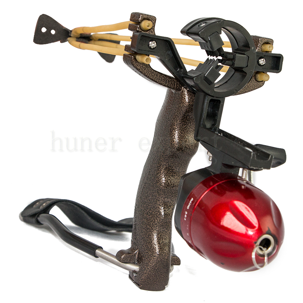 One durable high powerful bow fishing slingshot catapult with arrow rest sling shot clamp 3pcs fiberglass