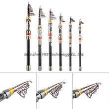 Free Shipping High Quality Super Light Carbon Portable Telescopic Pole Saltwater CastingSpinning Fish Pole Hand Sea Fish Tackle