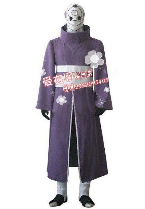 Cos Anime Naruto Uchiha Obito Cosplay Costume Custom-Made