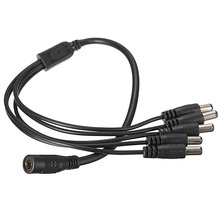 Best Promotion 5 Channel Power Cable Splitter For Secuirty System Camera For DC 1 Female to