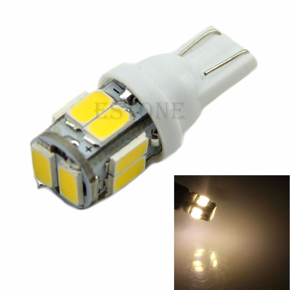 1X Warm White 10 5630 LED T10 W5W Wedge Side Light Bulb Lamp