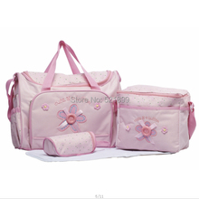 4pcs set PROMOTION Diaper Bags Designer Maternity Nappy Bags Mummy Baby Bag