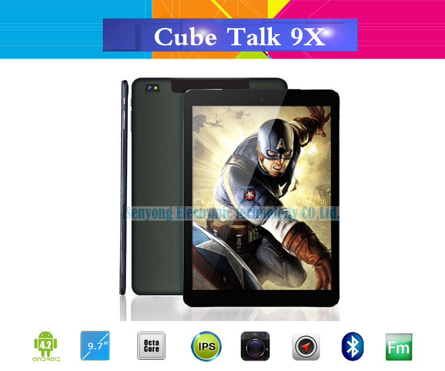 9 7inch Cube U65GT Talk 9X 3G Octa Core Tablet MTK8392 Retina OGS 2048x1536 16GB 32GB
