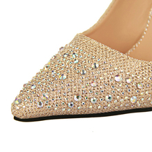 2016 New Fashion Sexy Women Silver Rhinestone Wedding Shoes Platform Pumps Red Bottom High Heels Crystal