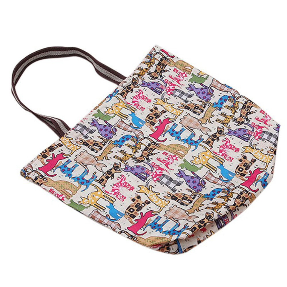 Women Handbags Large Capacity Foldable Shopping Bag Outdoor Travel Tote Reusable Shopping Bag ...