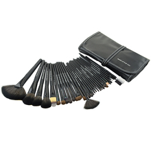 New Arrival 32pcs Black Cosmetic Brush Kit Tool Professional Makeup Brushes Set With PU Leather Case