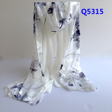 hot sale women long silk scarf cape broadened textile printing scarves chiffon scarf fashion Shawls super comfortable wrap-b95